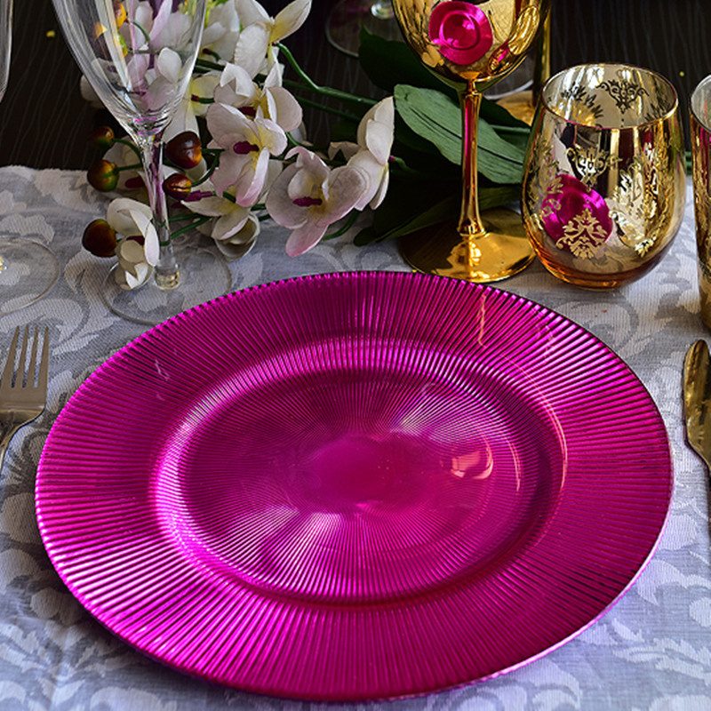 Wholesale Glass Charger Plate PZ-022 - Image 7